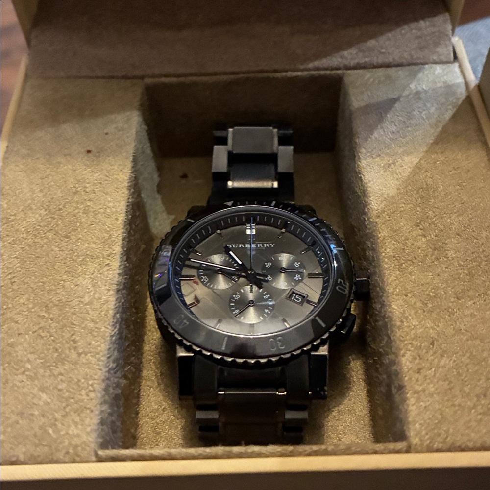Burberry Dark Gray Chronograph Watch